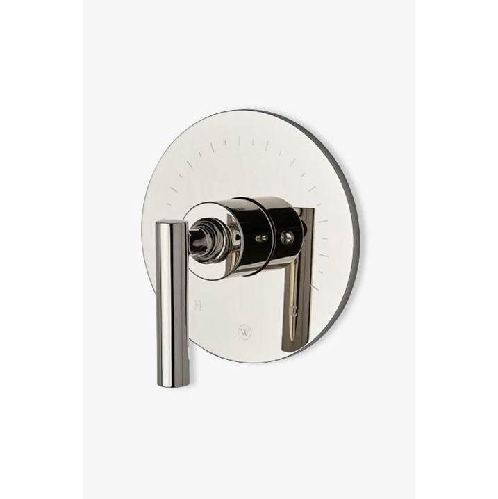 Waterworks COMMERCIAL ONLY Bond Solo Series Round Pressure Balance with Straight Lever Handle in Chrome